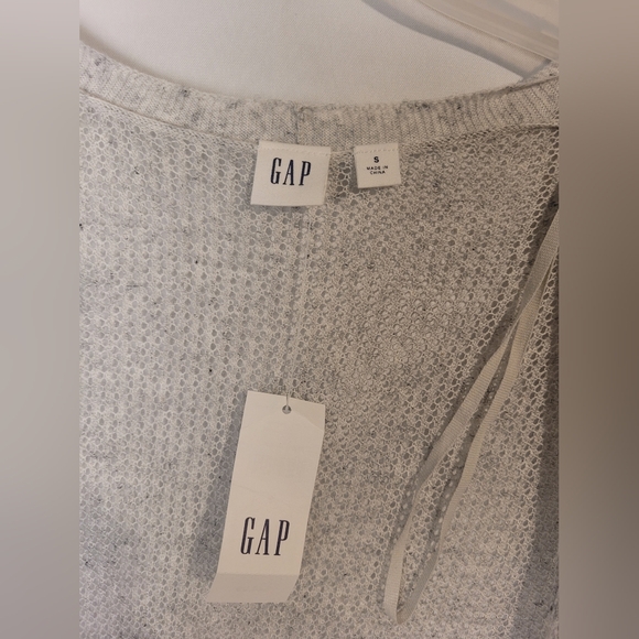 NWT Gap Women's Ivory Open Front Longer Cardigan Sz S - Picture 2 of 3